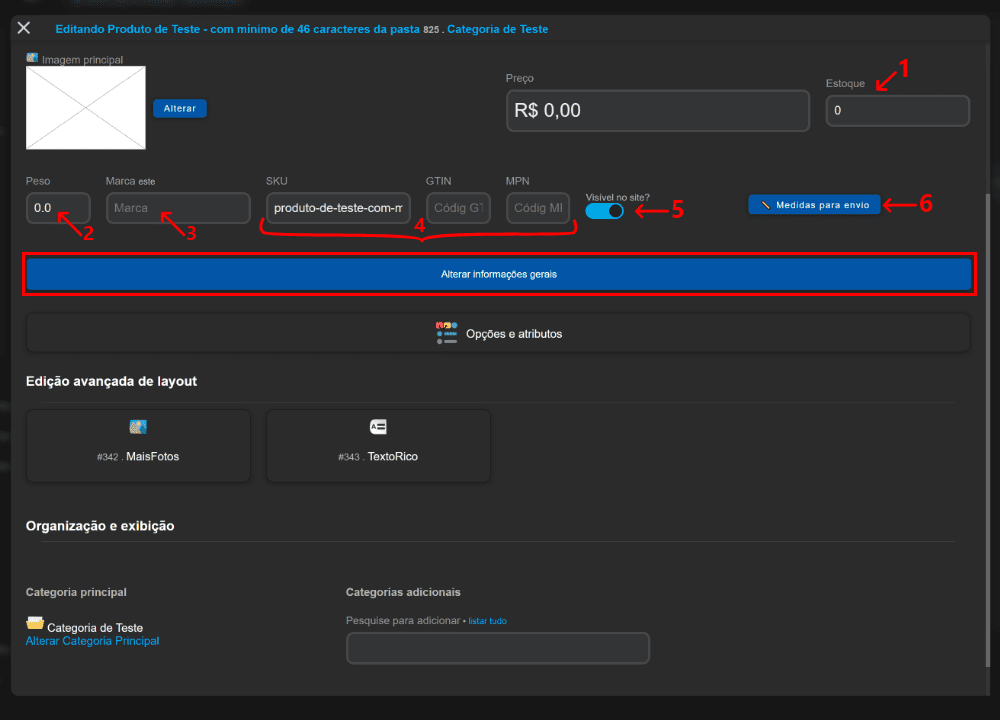 Imagem Utilizando os Campos Adicionais